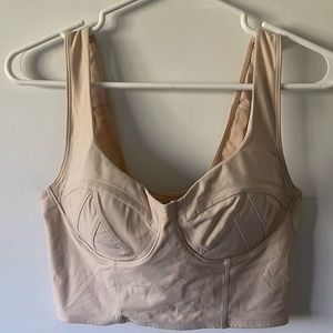 FABLETICS Corset Low Impact Charlotte Sports Bra Beige